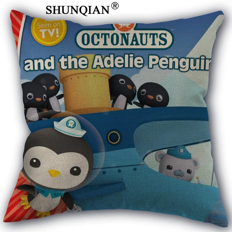 Льняные и хлопковые наволочки Octonauts печатных наволочка домашний текстиль Декоративная Наволочка на заказ подарок 45х45см наволочка с одной стороны - Цвет: Pillowcase