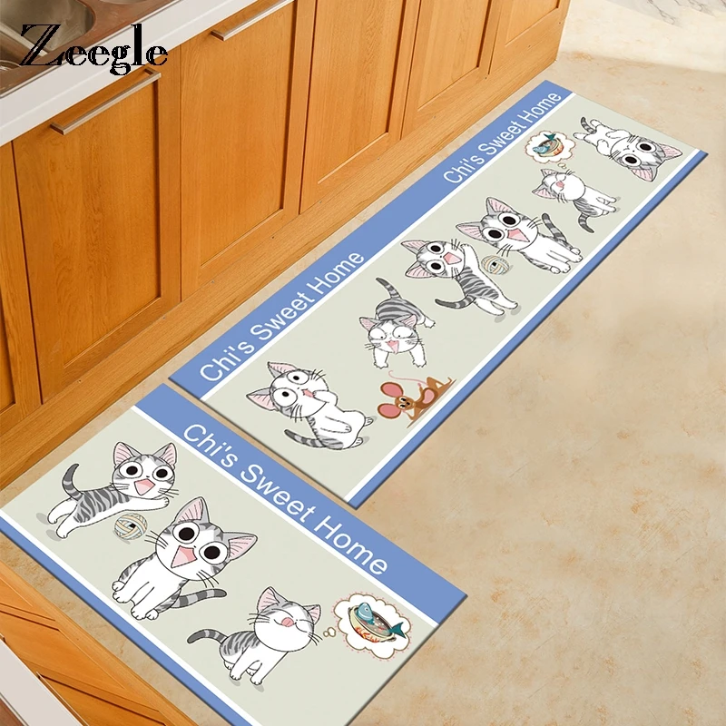 Zeegle Non slip Кухня коврик для входной двери коврики мягкие Ванная комната ковры