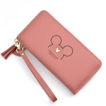 

Women Leather Wallet Female Long Portable Multifunction Solid Purse Women Phone Cion Card Holders Ladies Clutch Carteras