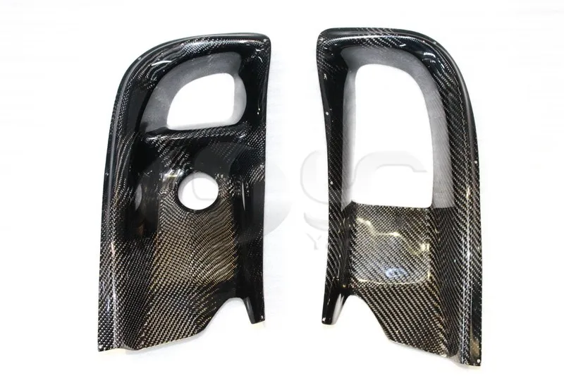 2006-2007 Mitsubishi Evolution 9 Ralliart Style Front Bumper Air Ducts CF (1)