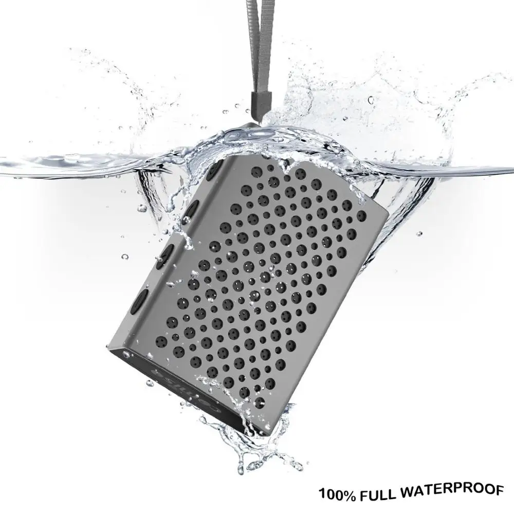 

COMISO Portable Wireless Bluetooth Speaker with Built-in-Mic Handsfree Call AUX Line HD Sound and Bass