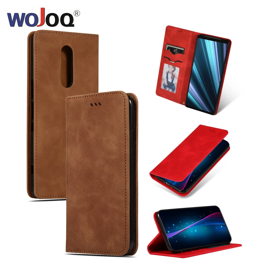 

Phone Case For Sony Xperia 10 Plus XZ4 Cpmpact XA3 U Luxury Leather Magnetic Flip Wallet Card Holder Soft Protection Cover Coque
