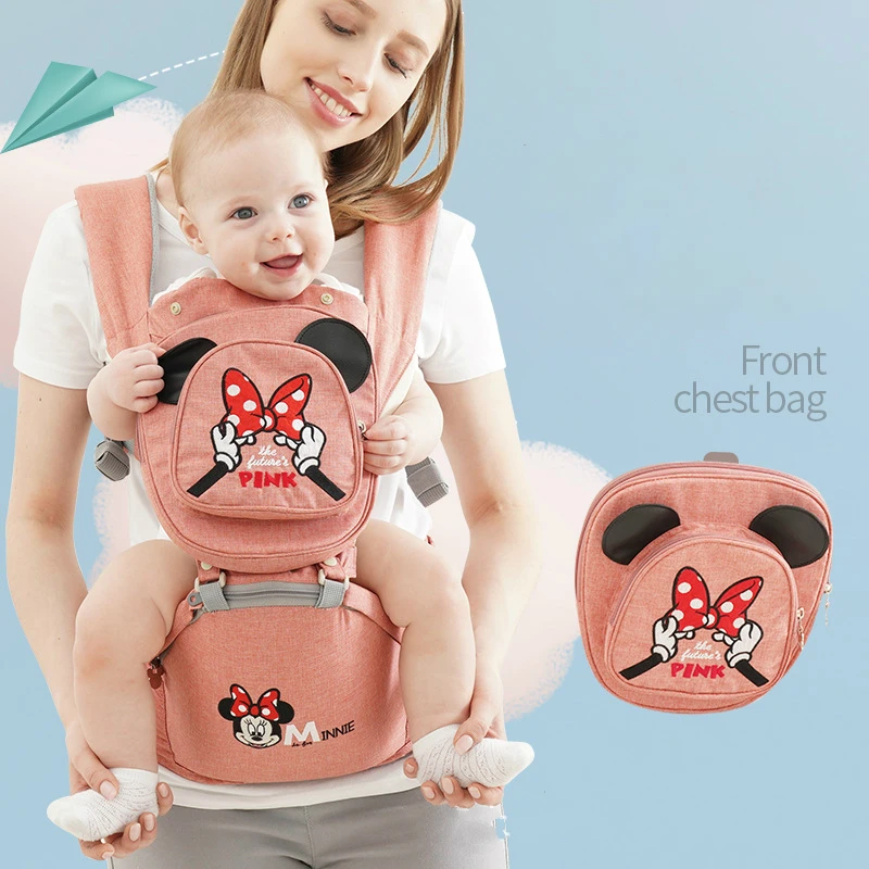 Disney Baby Carrier дышащий рюкзак-переноска для Детей Удобный слинг рюкзак сумка намотка переноска