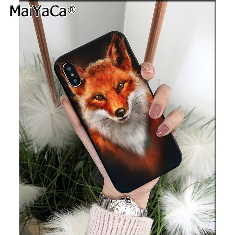 A3 MaiYaCa животное енот лиса высокое качество чехол для телефона iPhone X XS MAX 6 6S 7 7plus 8 8Plus 5 5S XR - Цвет: A3