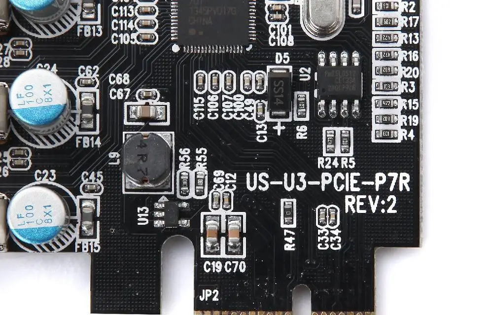 BEESCLOVER PCIE 7 порт USB 3,0 адаптер карты(7 внешних портов) с контроллером хоста разъема питания