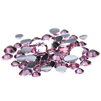 

2-6mm Pale Pink Resin Crystal Rhinestones Non Hotfix Strass Nail Art DIY Design Decorations Stones