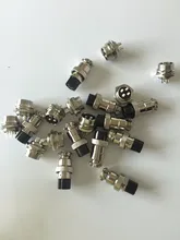 Plugue da aviação Masculino & Feminino Painel de Metal Conector do Fio 16mm 2/3/4/5/6 /7/8/9/10Pin GX16