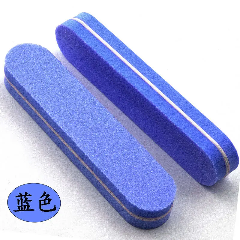 Blue 1 шт. губка пилочки для ногтей Шлифовальные маленькие красочные Professional гвоздь буферный блок педикюр покрытие для маникюра Уход за ногтями Инструмент - Цвет: Blue
