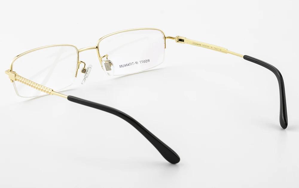 Классический титановый оптические очки по назначению рамки мужские очки половина обод компьютер для чтения Высокое качество специальный дизайнер