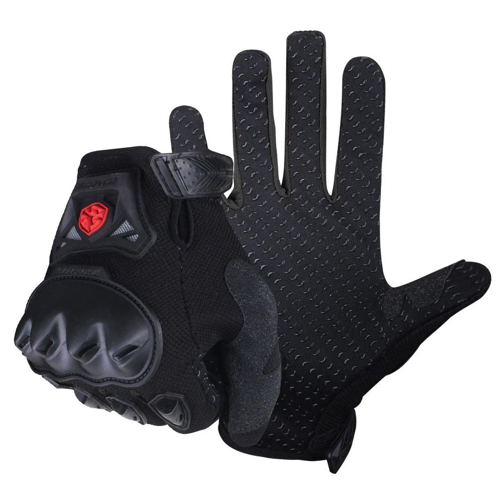 SCOYCO MC29 мужские велосипедные перчатки противоскользящие, дышащие усиленные костяшки мото-перчатки противоударные для велосипеда/скутера/мотоцикла перчатки