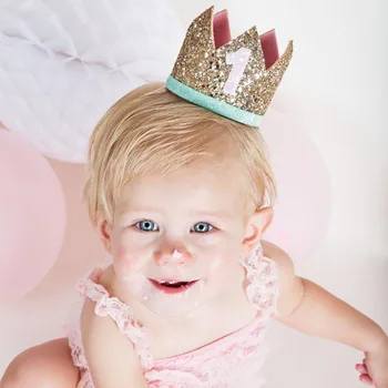 

MIXIU 30 Styles Baby Crowns baby headband Princess Prince Birthday Party Decor Baby Shower Infant Crowns Hair Band Accessories