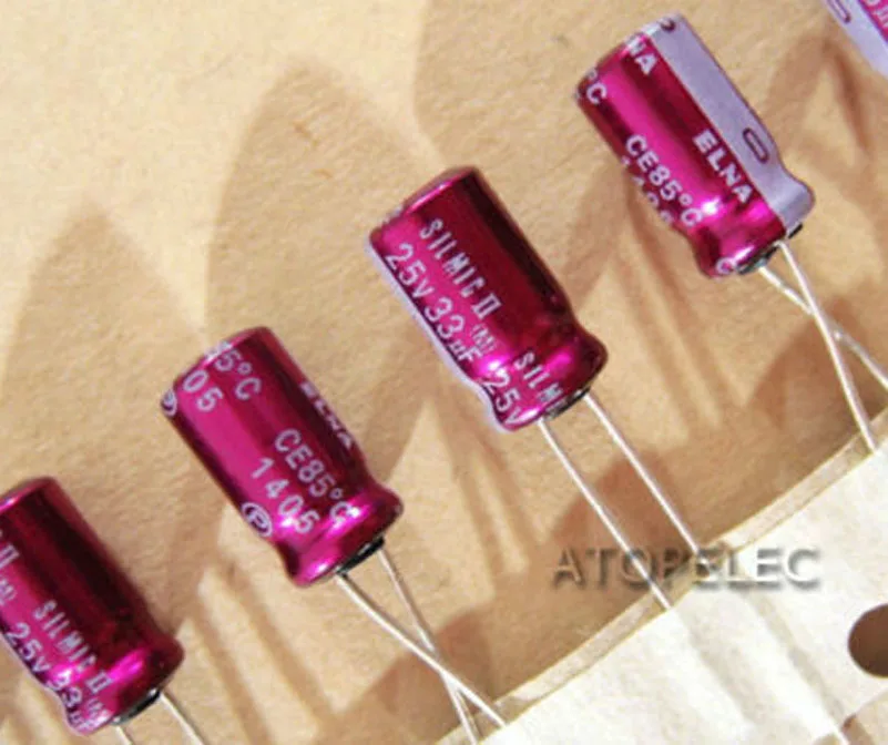 Электролитические конденсаторы ELNA SILMIC II 33 мкФ/25 V Hi Fi аудио 1 шт.|audio hifi|audio electrolytic