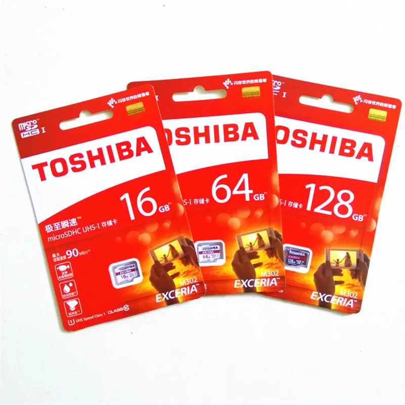 Оригинальные карты памяти TOSHIBA Micro SD карты 16 ГБ 32 ГБ 64 Гб 128 Гб класс 10 U1/U3 Microsd TF карта UHS1 флеш-накопитель