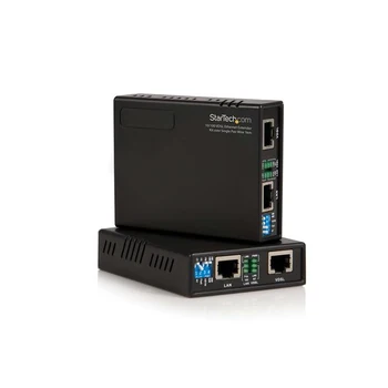 

StarTech.com 10/100 VDSL2 Ethernet Extender Kit over Single Pair Wire – 1km, Network transmitter, 1000 m, 100 Mbit/s, 10/1