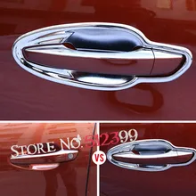 Автомобильный Стайлинг 8 шт. ABS Внешняя Автомобильная боковая дверная ручка Чаша украшение крышка отделка Аксессуары для peugeot 5008