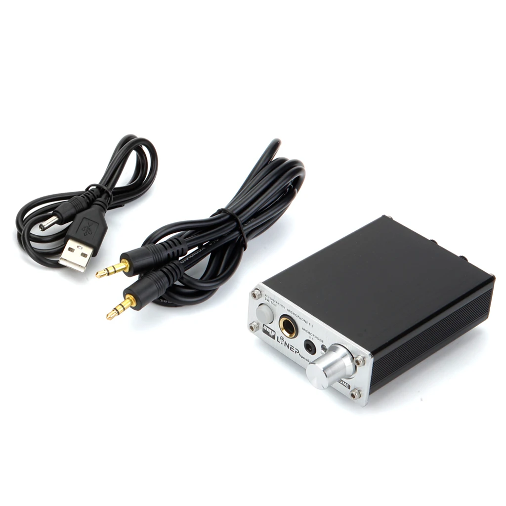 Two-channel HIFI Music Microphone Amplifier Dual Reverb Cable for Microphone Music Recording Equipment