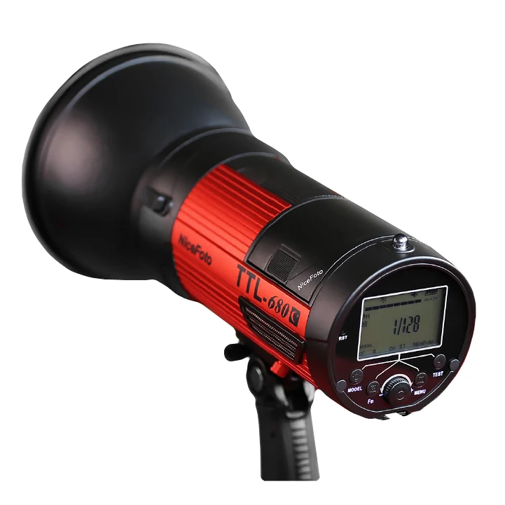 Portable 600W Studio Strobe Flash Light HSS 1/8000 Nicefoto TTL 680C