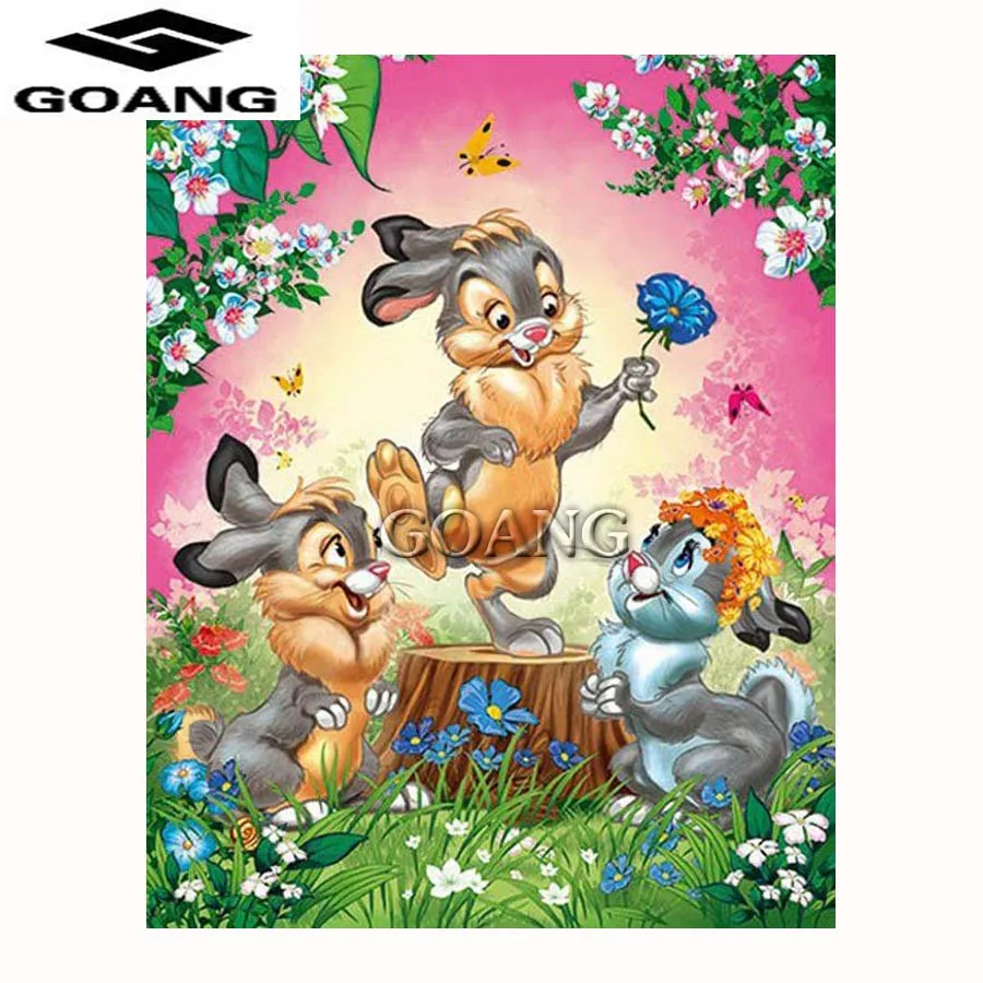 

Diamond Painting Cartoon rabbit Cross Stitch Mosaic Embroidery Diy Needlework Painting Rhinestone Diamond Painting Animal