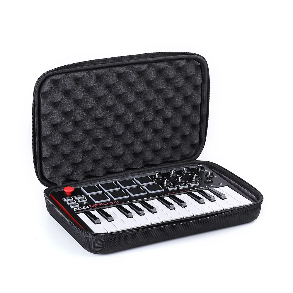 Для путешествий Жесткий Чехол для акаи Профессиональный МПК мини MKII | 25 Ultra-Портативный USB MIDI Drum& контроллер клавиатуры