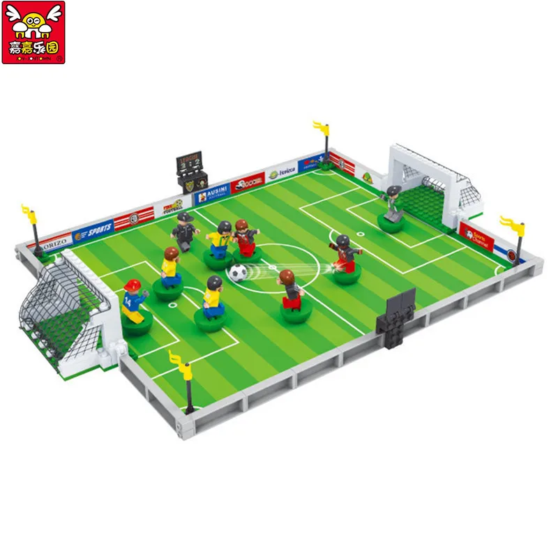 

Brand Compatible City Football Field Model Building Kit Kids Educational Bricks Blocks Soccer Hegemony Figures Toys