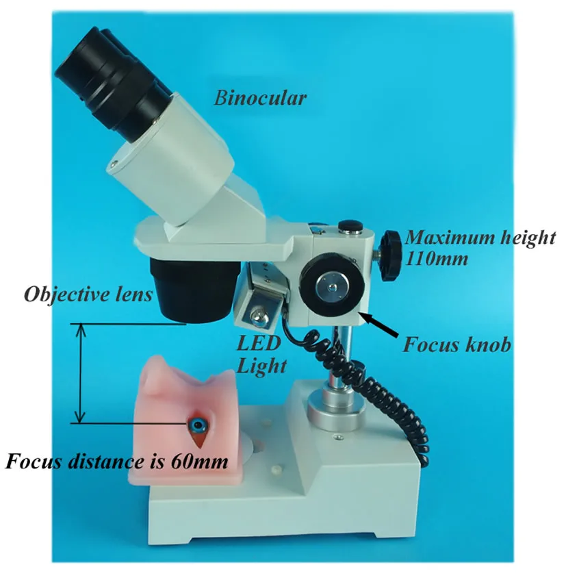 Microsurgery training simulator of ophthalmology, Microscope