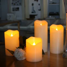 LED Candle Light Flameles Uneven Edge Electrical Paraffin Wax for Wedding Party Home Halloween Decoration Lovely Night Light