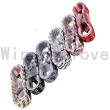 500 шт. 1,5 м usb кабель с нейлоновой оплеткой Кабель Micro-V8 usb Кабель зарядного устройства наборы аксессуаров для samsung S4 S5 S6 для huawei