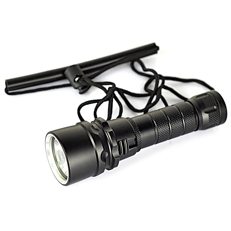 

New XML XM-L L2 LED Lanterna 1000 Lumens Diving Flashlight Torch Waterproof Underwater Torch LED Light (by 1* 18650 battery)