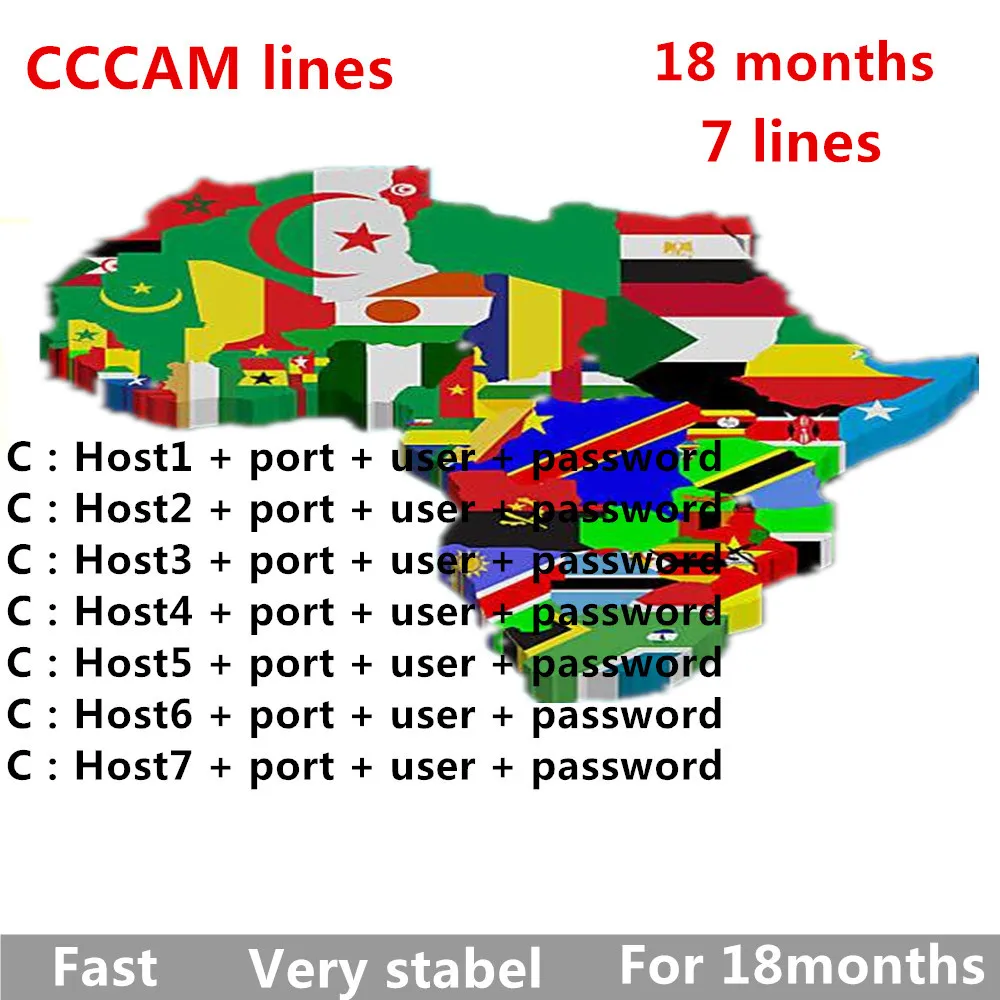 Новейший самый стабильный cccams для Европы и Испании спутниковый ТВ приемник 7 линий wifi FULL HD DVB-S2 поддержка cccams серверами