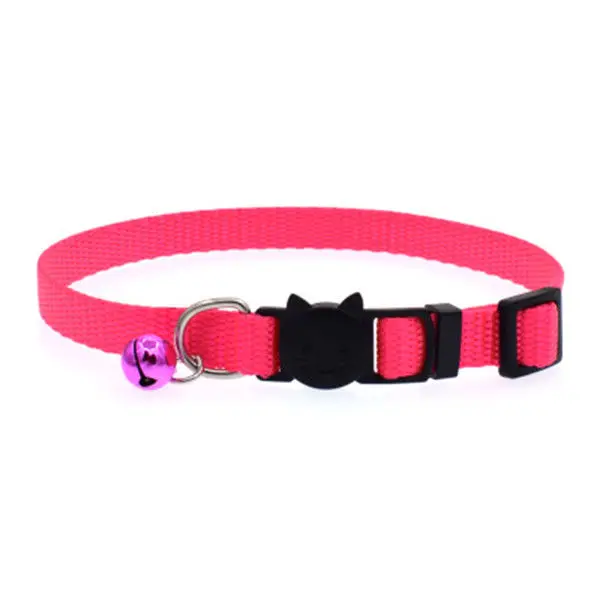 1Pcs Quick Release Nylon Cat Collar for Cats Kitten Puppy Breakaway Safety Buckle Cat Collar Neck Strap With Bell Pet Supplies 1Pcs Quick Release Nylon Cat Collar for Cats Kitten Puppy Breakaway Safety Buckle Cat Collar Neck Strap With Bell Pet Supplies