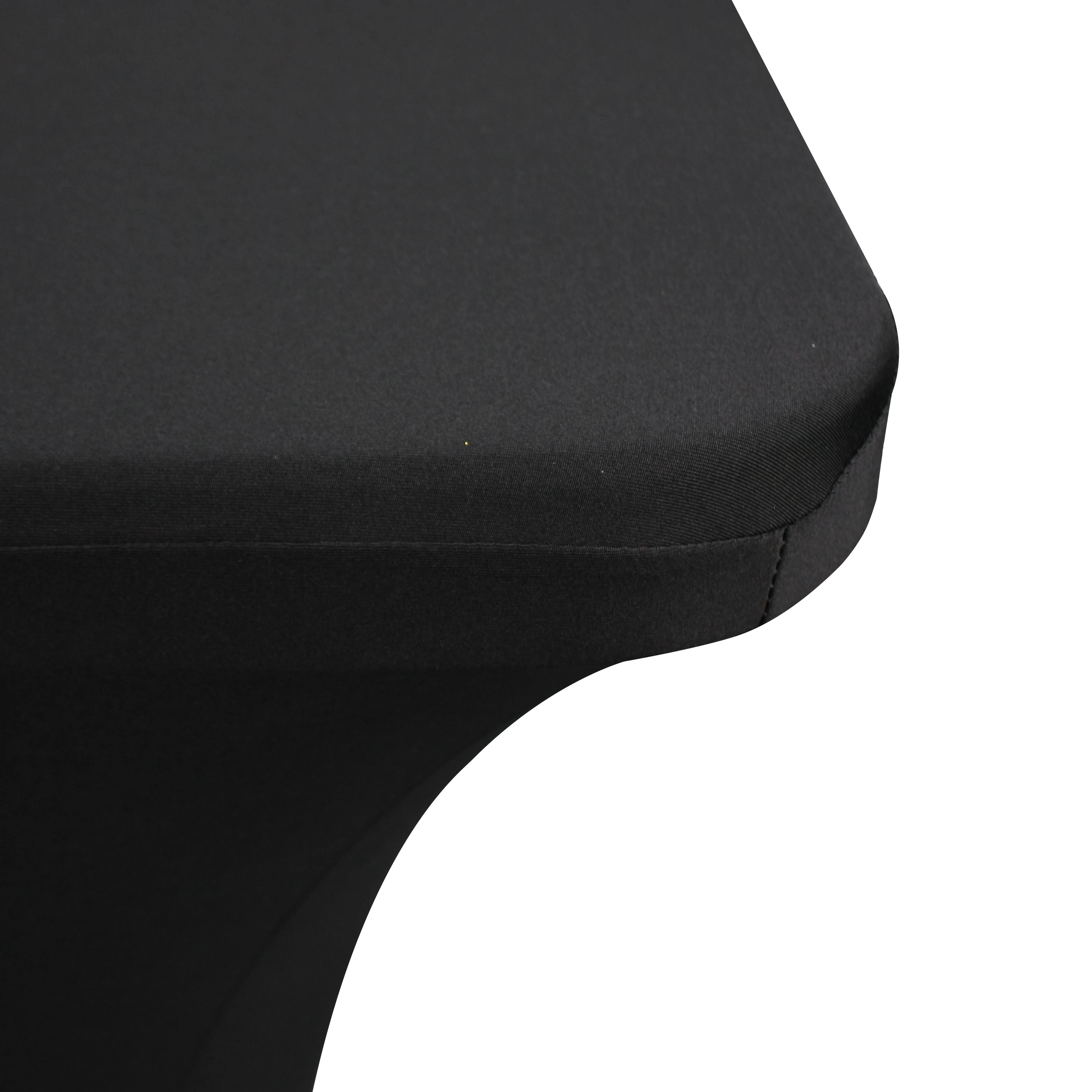 4ft 6ft 8ft Black White lycra Stretch Banquet Table Cloth Salon SPA Tablecloths Factory Massage Treatment Spandex Table Cover