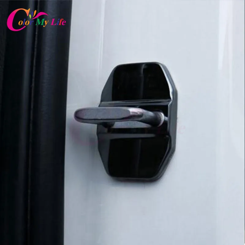 

Color My Life Stainless Steel Car Door Lock Protective Protection Cover For Bmw X1 F48 2016 2017 X5 X6 F15 F16 2014 - 2017