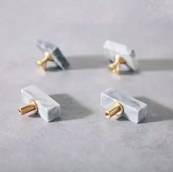 

Copper Marble Dresser Knobs Pulls Drawer Knobs Square Rectangle Kitchen Cabinet Door Knobs Handles Cupboard Hardware Decor