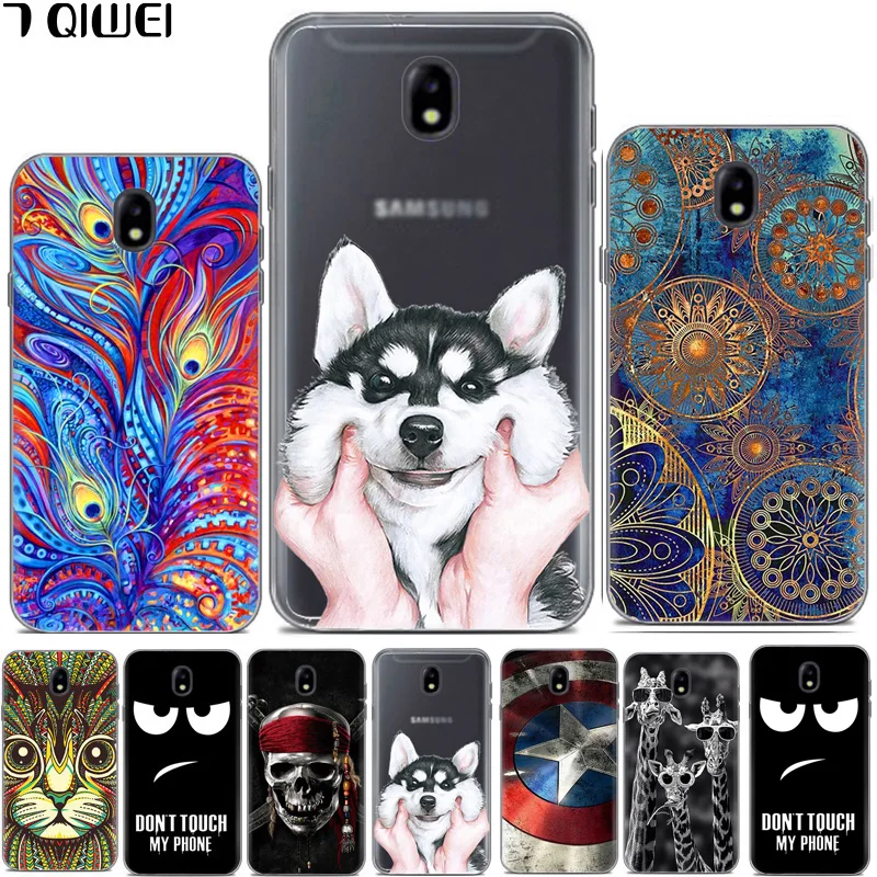 

For Samsung Galaxy J7 2017 Case Cartoon Soft TPU Silicone Phone Cover For Coque Samsung J7 2017 / J7 Pro / J730 Cases Funda