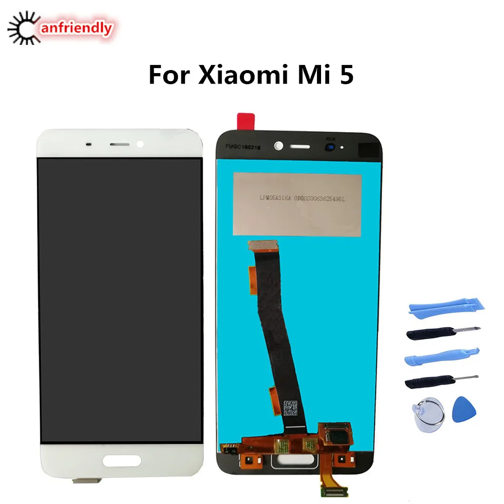 

5PCS/Lot For Xiaomi Mi 5 LCD Display+Touch Screen Replacement Digitizer Assembly For Xiaomi 5 Mi 5 Mi5 Mobile Phone replace lcds
