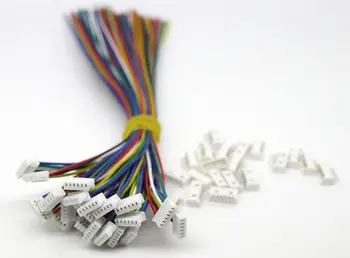 

50SETS Mini Micro JST 1.25 T-1 6-Pin Connector with Wires Cables 150MM