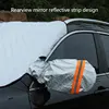 SEAMETAL Car Windshield Snow Shield for Winter Car Cover Front Window Anti Ice Frost Outdoor Protection Snow Cover with Magnet 6