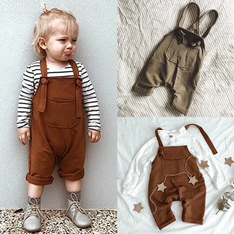 US Cute Newborn Baby Girl Clothes Bib Pants Romper Overalls Coming Home Outfit S