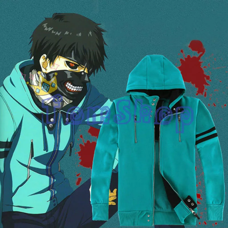 Аниме Tokyo Ghoul Kaneki Ken костюм для косплея 1:1 унисекс толстовка с капюшоном пальто