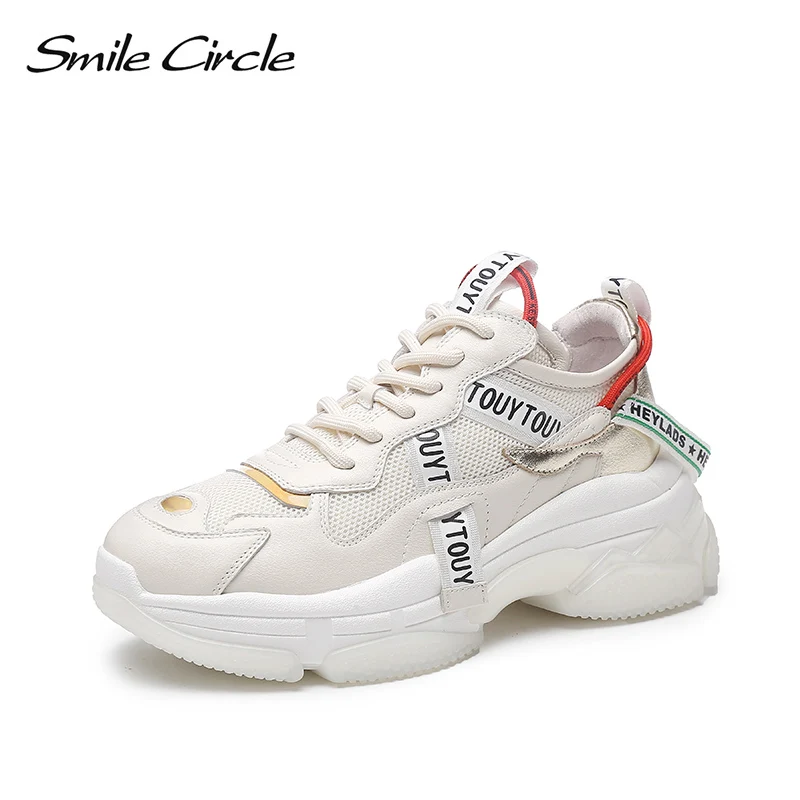 Женские кроссовки Smile Circle весенние повседневные дышащие на плоской платформе