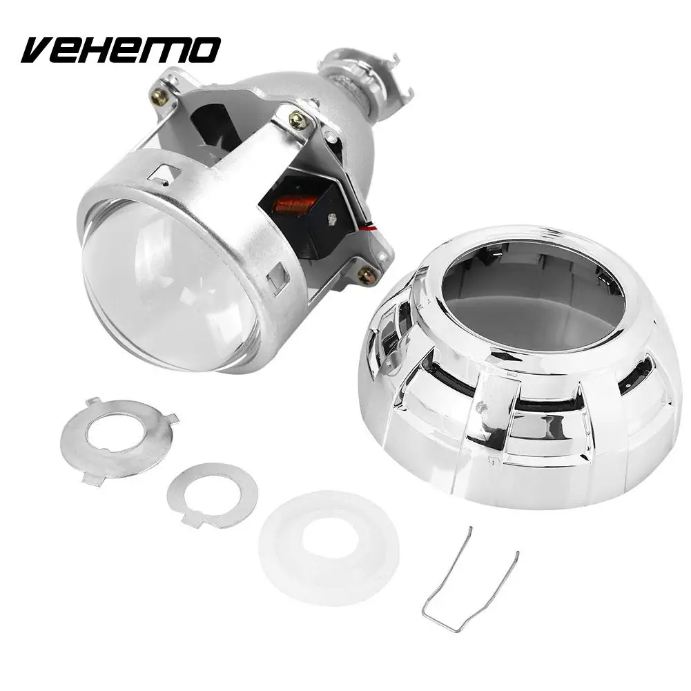 

DC12V Universal Projector Lens for H1 H7 H4 Car Light HID Lens Optical Retainer Projector Lens