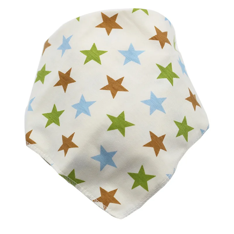 Cotton Bandana Bibs Baby Babador Feeding Smock Infant Burp Cloths Cartoon Saliva Towel Baby Eating Accessory Soft Baby Stuff