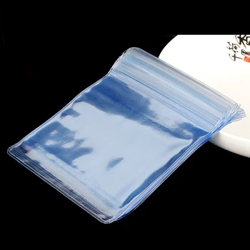 

Aladdin wholesale 10Pcs/Lot Square Plastic Pouches sealing bag DIY Jewelry Packing Box Transparent PVC bag damp moisture proof