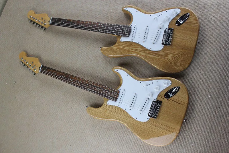 

Free Shipping Stratocaster Custom Shop wood Signature Electric Guitar Chrome Hardware @31