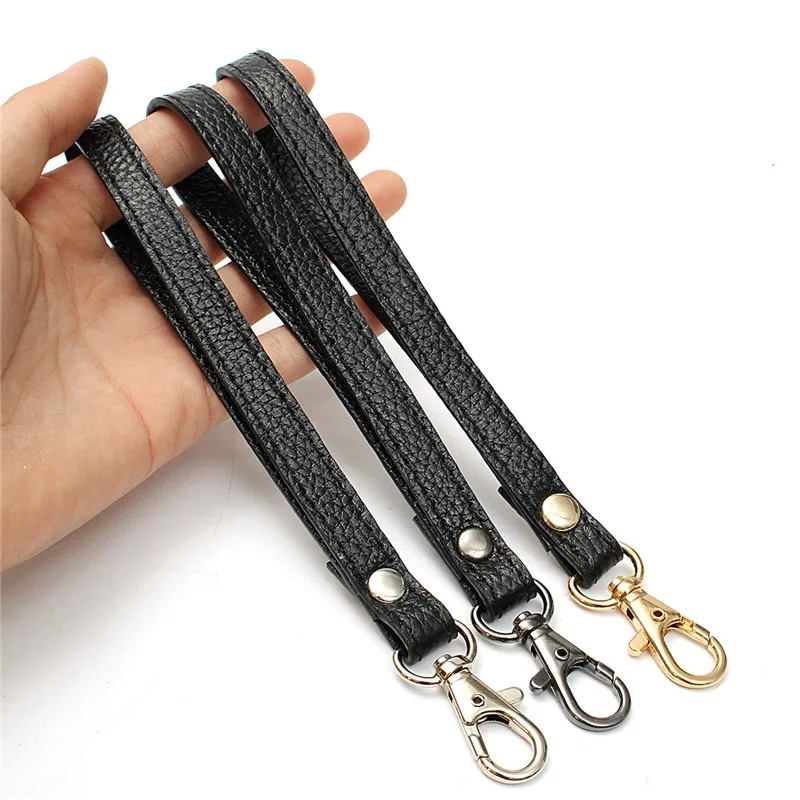 

Genuine Leather Bag Strap DIY Replacement Shoulder Belts Wallet Belts Handle Bag Parts Detachable Bag Purse Strap Black