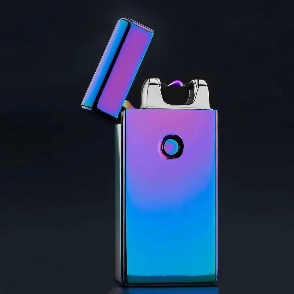 USB Charging Metal Windproof Cigarette Lighter Electric Arc Lighter