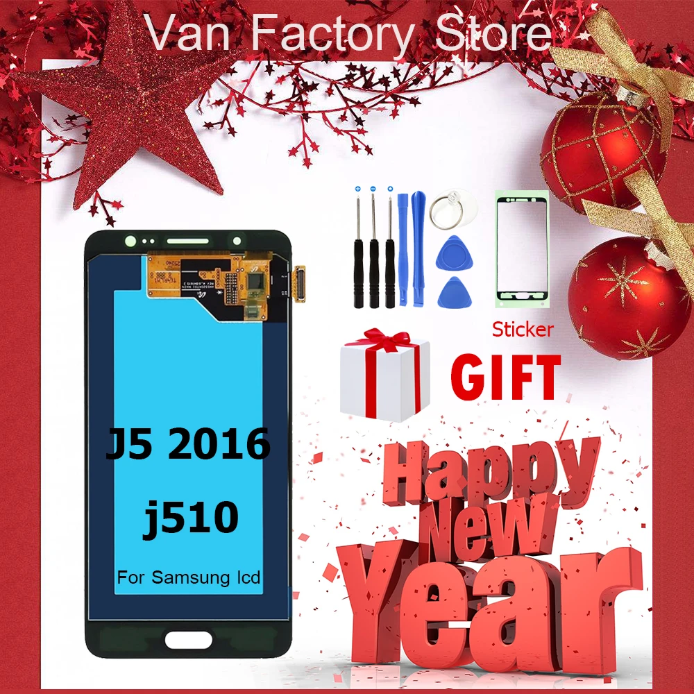 

AA+ For Samsung J5 2016 Full Lcd Display OLED TFT J510 J510F J510FN J510M LCD Touch Screen Digitizer Assembly Replacement