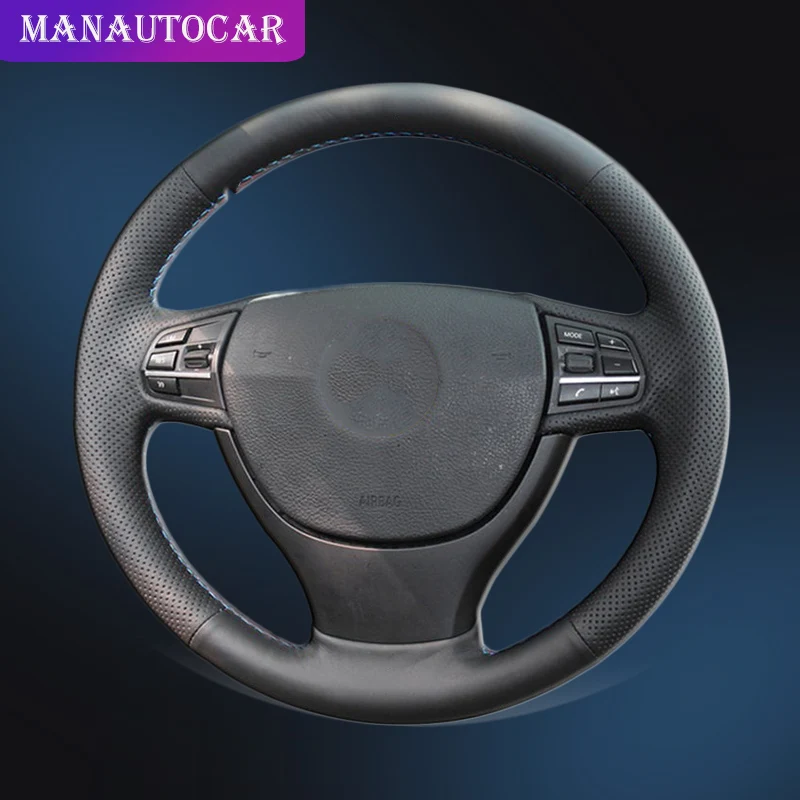 

Auto Braid On The Steering Wheel Cover for BMW F10 523Li 525Li 2009 730Li 740Li 750Li Car Steering Covers Interior Accessories