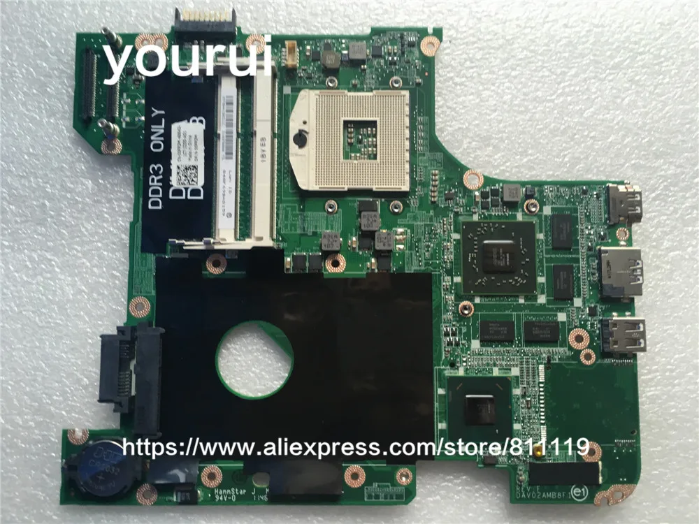 Yourui для 0FR3M CN-00FR3M DAV02AMB8F1 для Dell Системы Inspiron N4110 материнской HM67 HD6630M материнская плата