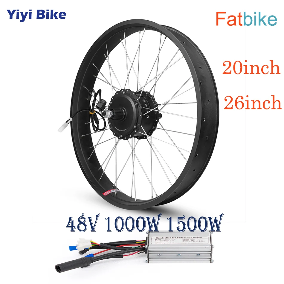Top 48V 1000W 1500W Electric Snow Bike DC Motor Brushless Motor Controller Conversion Kit 20 26 inch 700C Bicicleta Fat Motor Wheel 0 Top 48V 1000W 1500W Electric Snow Bike DC Motor Brushless Motor Controller Conversion Kit 20 26 inch 700C Bicicleta Fat Motor Wheel 0